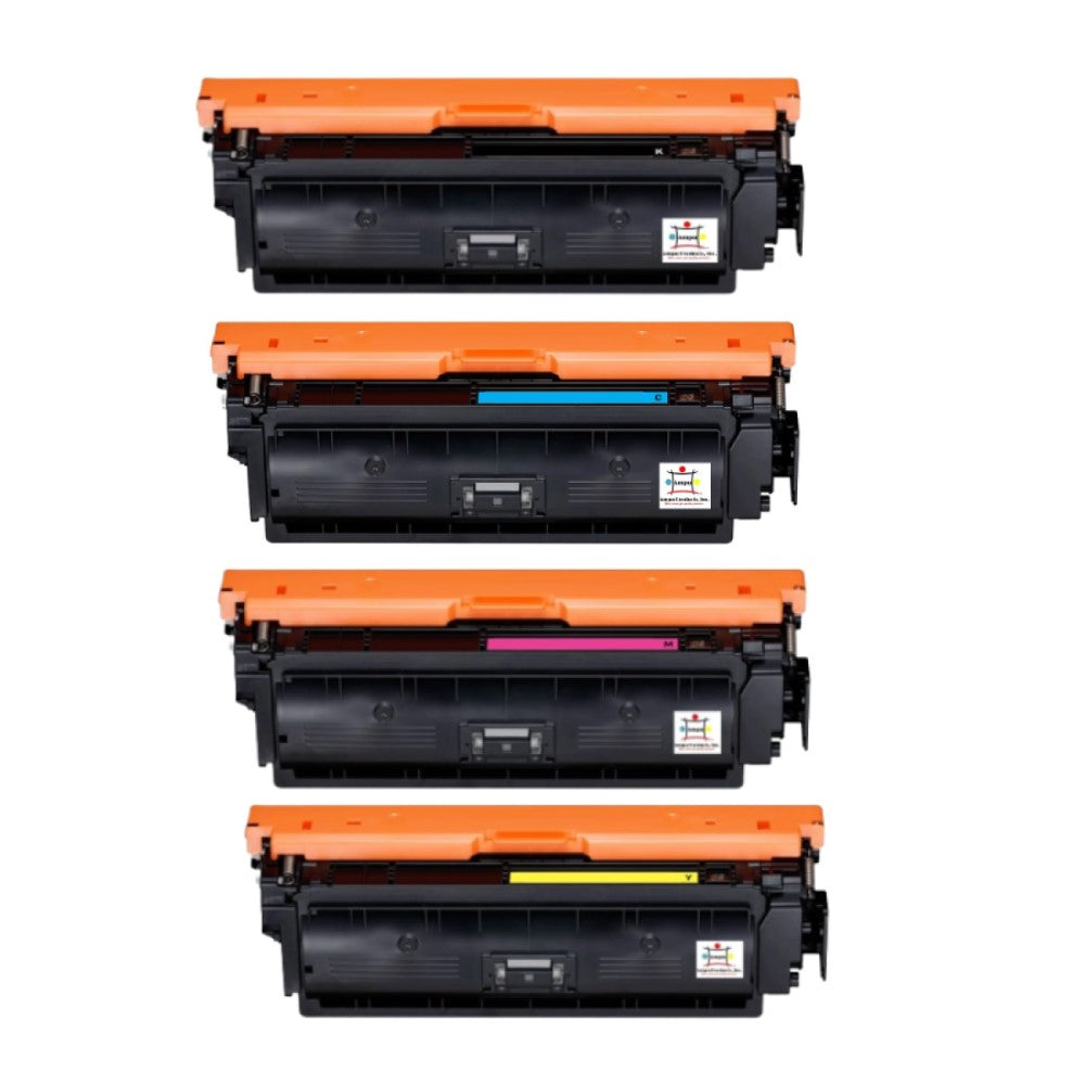 Compatible Toner Cartridge Replacement For Canon 0459C001AA, 0457C001AA, 0455C001AA, 0453C001AA (040H) High Yield Black, Cyan, Magenta, Yellow (10K YLD) 4-Pack