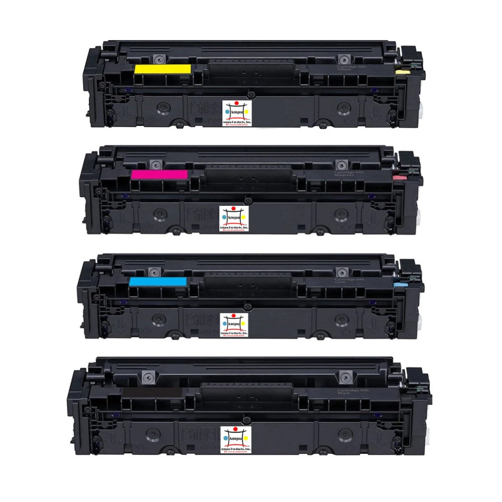 Compatible Toner Cartridge Replacement For Canon 1243C001, 1244C001, 1245C001, 1246C001 (045H) High Yield Black, Cyan, Magenta, Yellow (2.8K YLD) 4-Pack