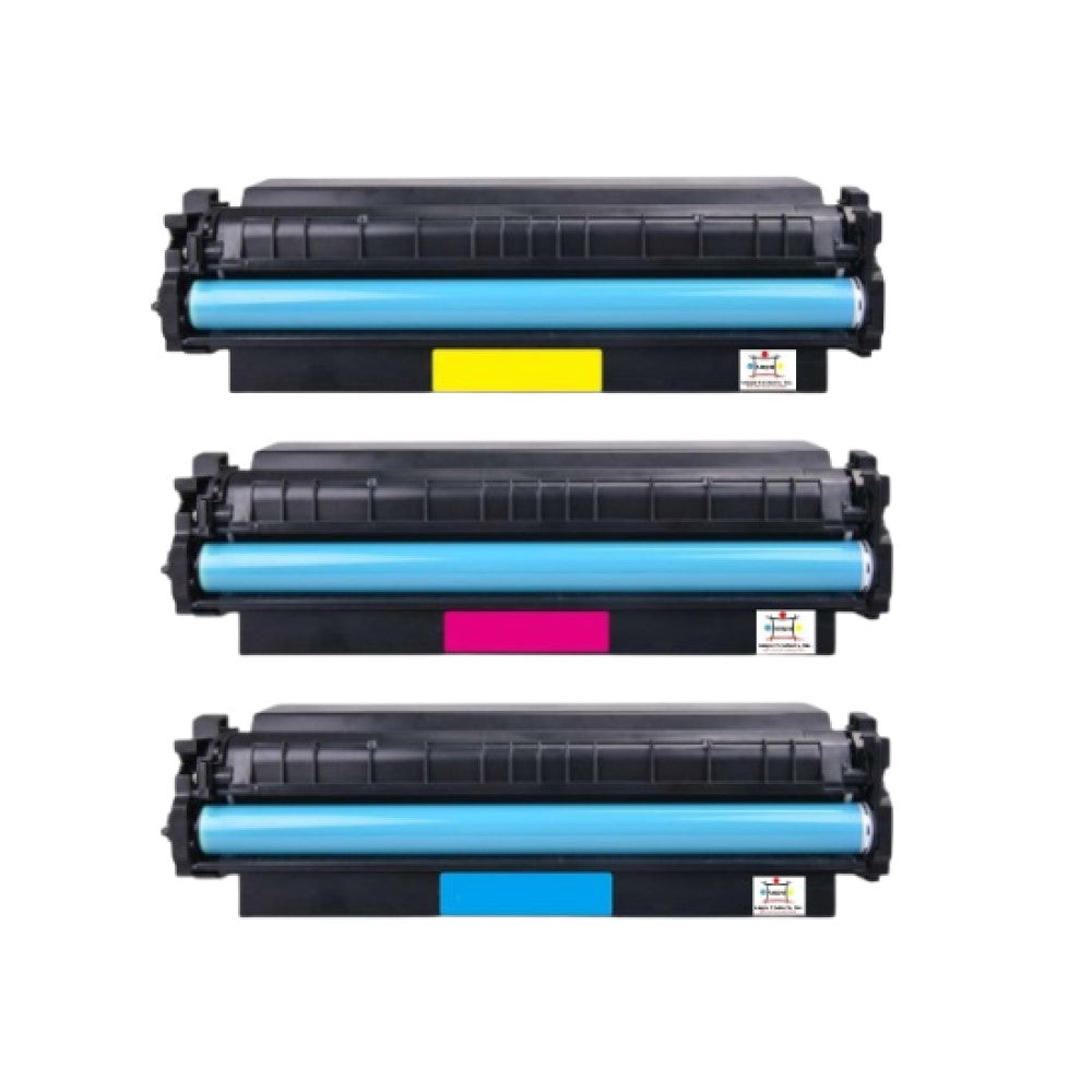 Compatible Toner Cartridge Replacement For Canon 1251C001AA, 1252C001, 1253C001 (046H) High Yield Yellow, Magenta, Cyan (5K YLD) 3-Pack