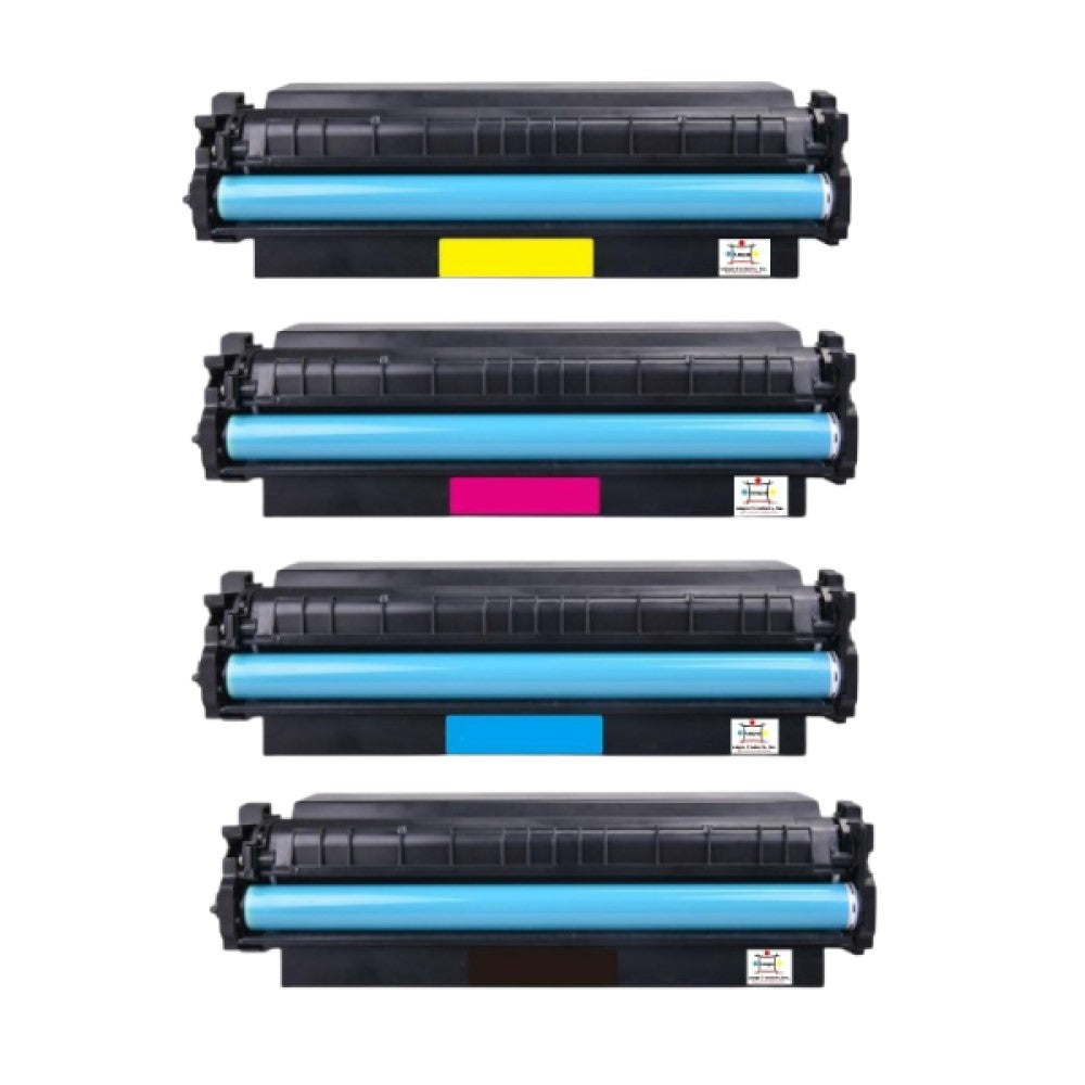 Compatible Toner Cartridge Replacement For Canon 1251C001AA, 1252C001, 1253C001, 1254C001 (046H) High Yield Yellow, Magenta, Cyan, Black (5K YLD) 4-Pack