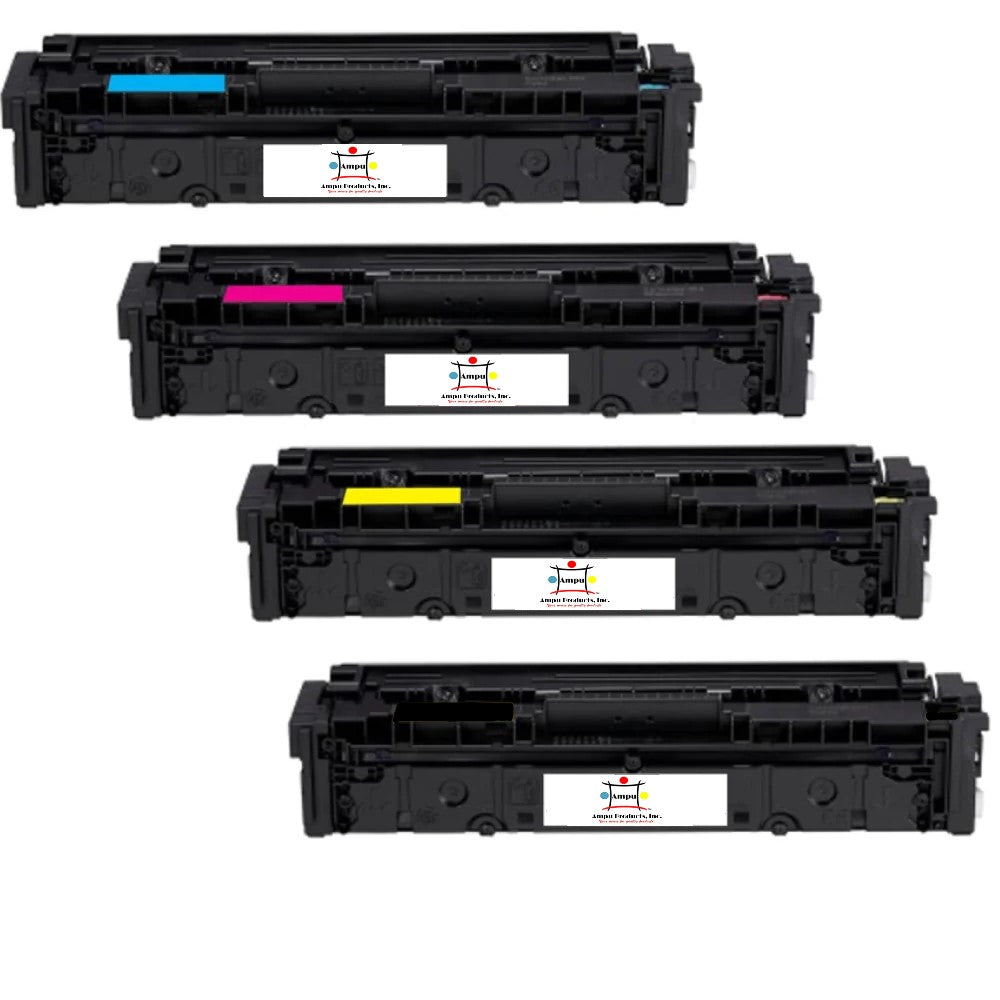 Compatible Toner Cartridge Replacement For CANON 3025C001, 3026C001, 3027C001, 3028C001 (054H) High Yield Black, Cyan, Magenta, Yellow (3.1K YLD) 4-Pack