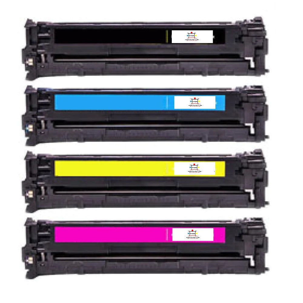 Compatible Toner Cartridge Replacement For CANON 6269B001AA, 6270B001AA, 6271B001AA, 6272B001AA (131) Yellow, Magenta, Cyan, Black (1.5K YLD) 4-Pack