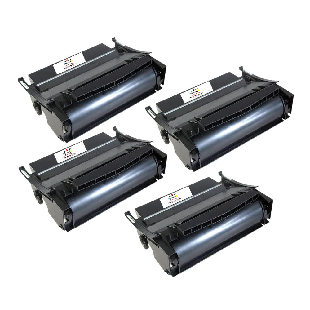 Compatible Toner Cartridge Replacement For Lexmark 17G0154 (Black) 15K YLD (4-Pack)