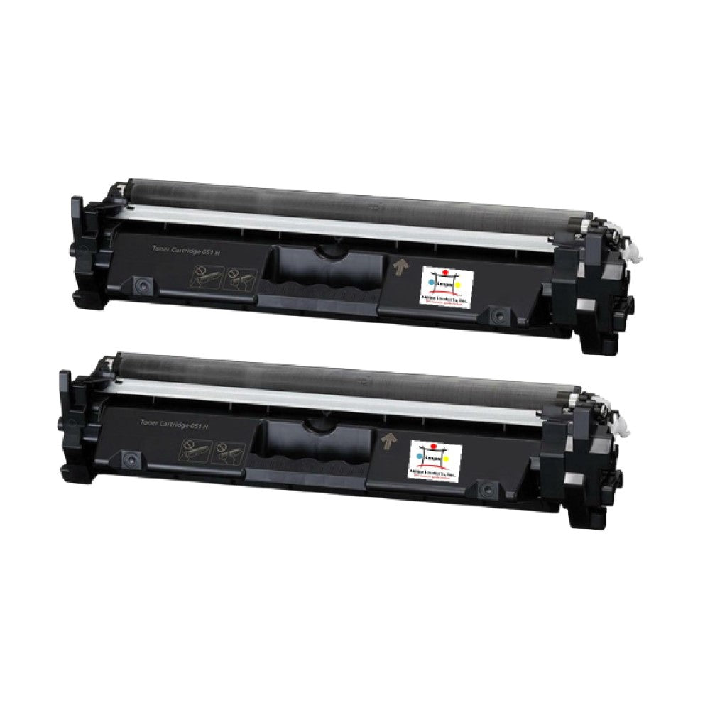 Compatible Toner Cartridge Replacement For Canon 2169C001 (051H) High Black (4K YLD) 2-Pack