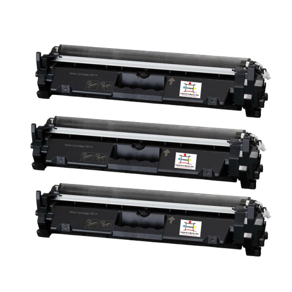 Compatible Toner Cartridge Replacement For Canon 2169C001 (051H) High Black (4K YLD) 3-Pack