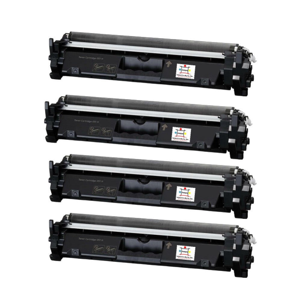 Compatible Toner Cartridge Replacement For Canon 2169C001 (051H) High Black (4K YLD) 4-Pack