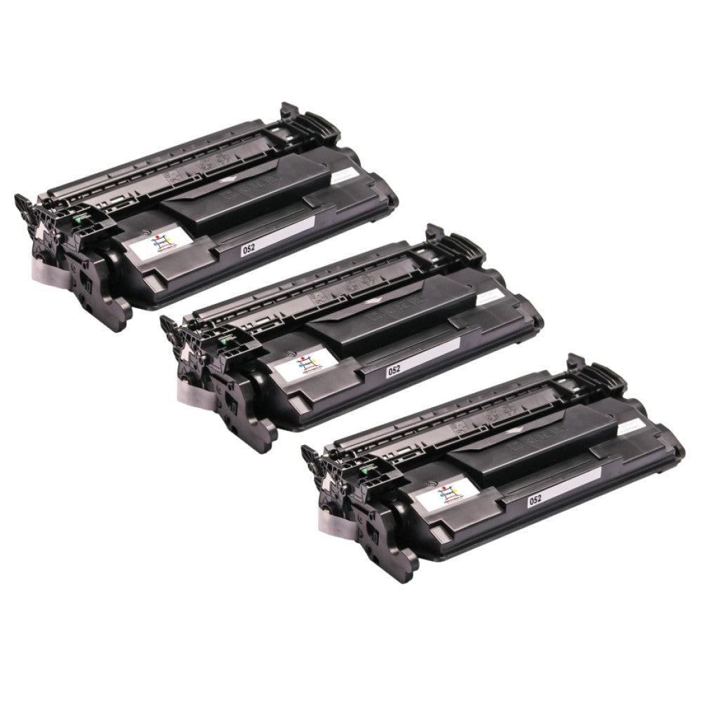 Compatible Toner Cartridge Replacement For CANON 2200C001 (052H) High Yield Black (9.2K YLD) 3-Pack