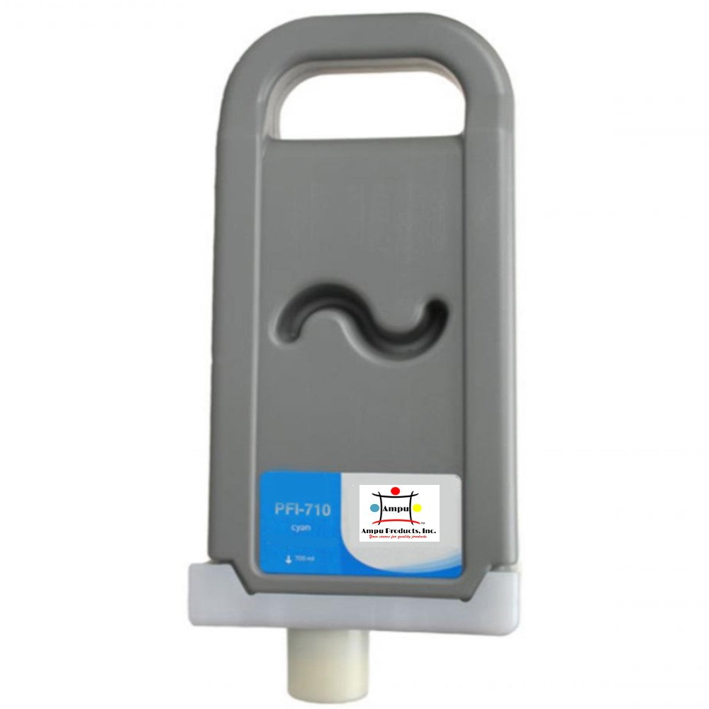 Compatible Ink Cartridge Replacement For CANON 2355C001 (PFI-710C) Cyan (700ML)