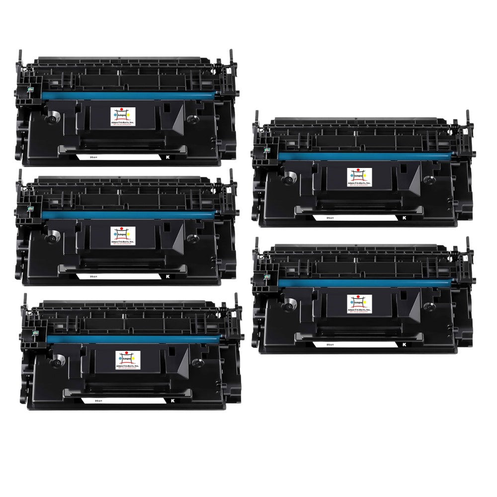 Compatible Toner Cartridge Replacement For Canon 3008C001 (056H) Black (21K YLD) W/New Chip (5-Pack)