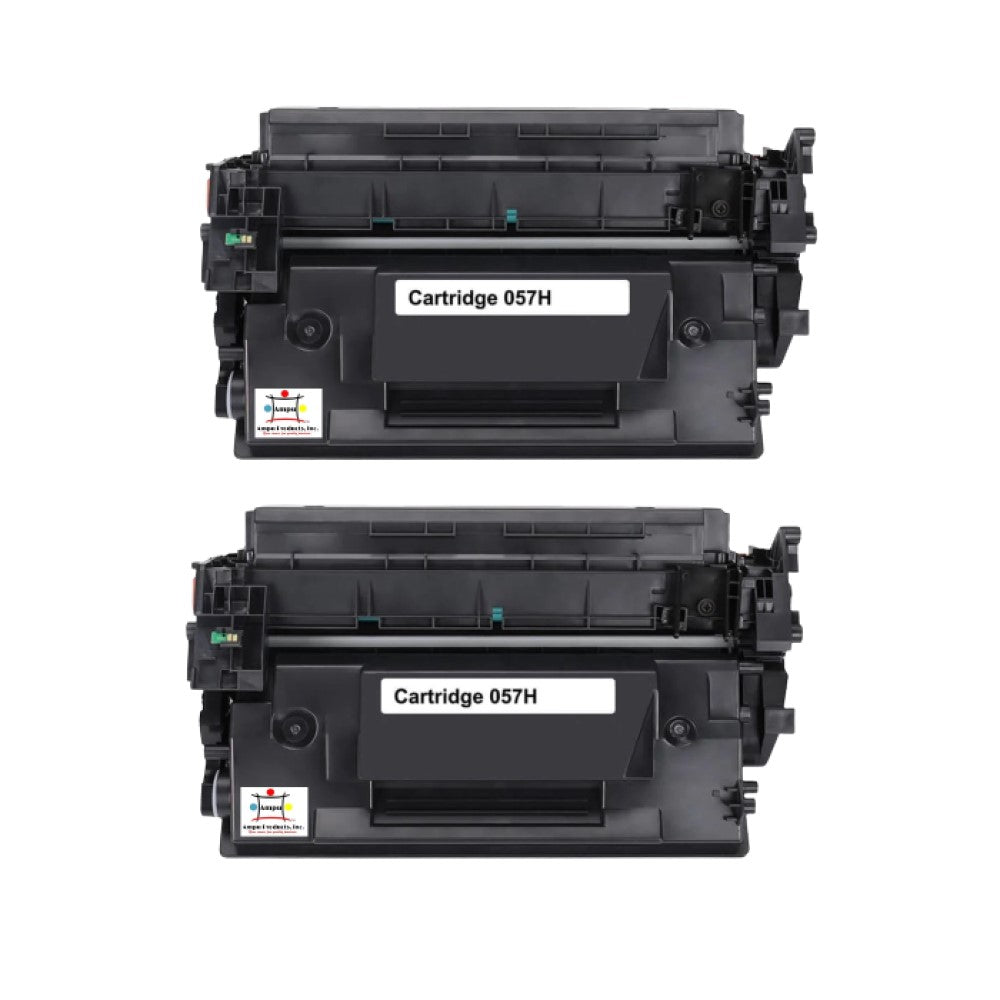 Compatible Toner Cartridge Replacement For Canon 3010C001 (057H) High Yield Black (10K YLD) W/No Chip (2-Pack)