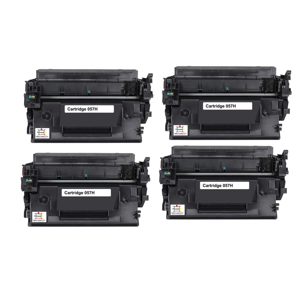 Compatible Toner Cartridge Replacement For Canon 3010C001 (057H) High Yield Black (10K YLD) W/No Chip (4-Pack)