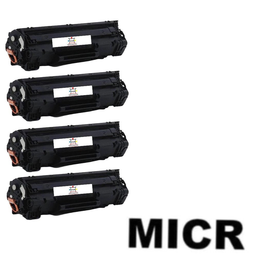 Compatible Toner Cartridge Replacement For Canon 3483B001AA (TYPE 126) Black (2.1K YLD) W/Micr (4-Pack)