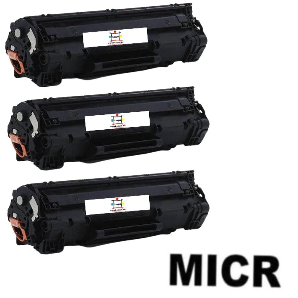 Compatible Toner Cartridge Replacement For Canon 3483B001AA (TYPE 126) Black (2.1K YLD) W/Micr (3-Pack)