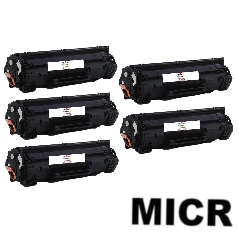 Compatible Toner Cartridge Replacement For Canon 3483B001AA (TYPE 126) Black (2.1K YLD) W/Micr (5-Pack)