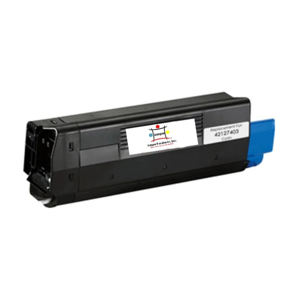 Compatible Toner Cartridge Replacement For OKIDATA 42127403 (High Yield Cyan) 5K YLD