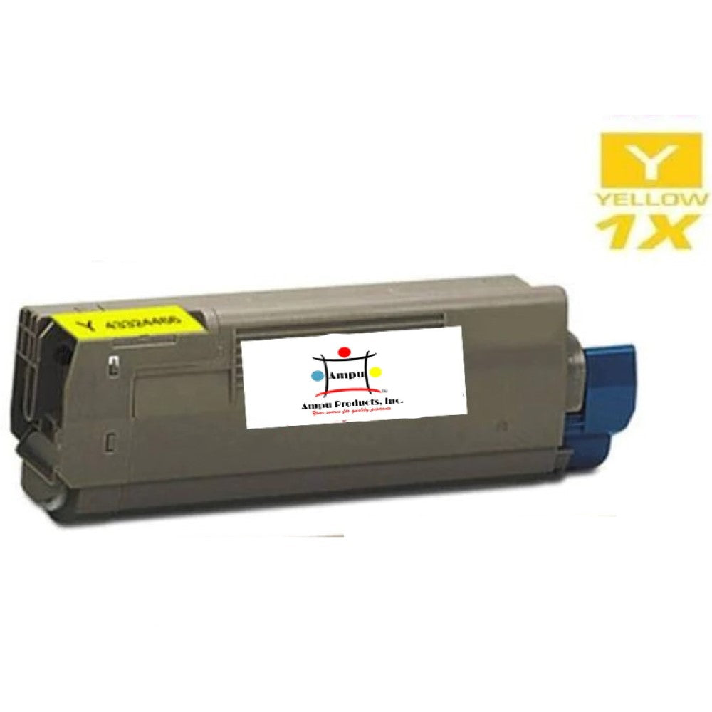 Compatible Toner Cartridge Replacement For OKIDATA 43324466 (TYPE C8) Yellow (5K YLD)