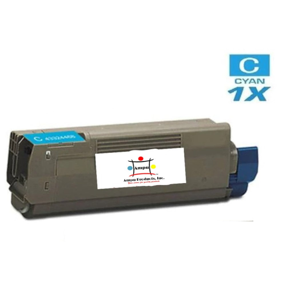 Compatible Toner Cartridge Replacement For OKIDATA 43324468 (TYPE C8) Cyan (5K YLD)