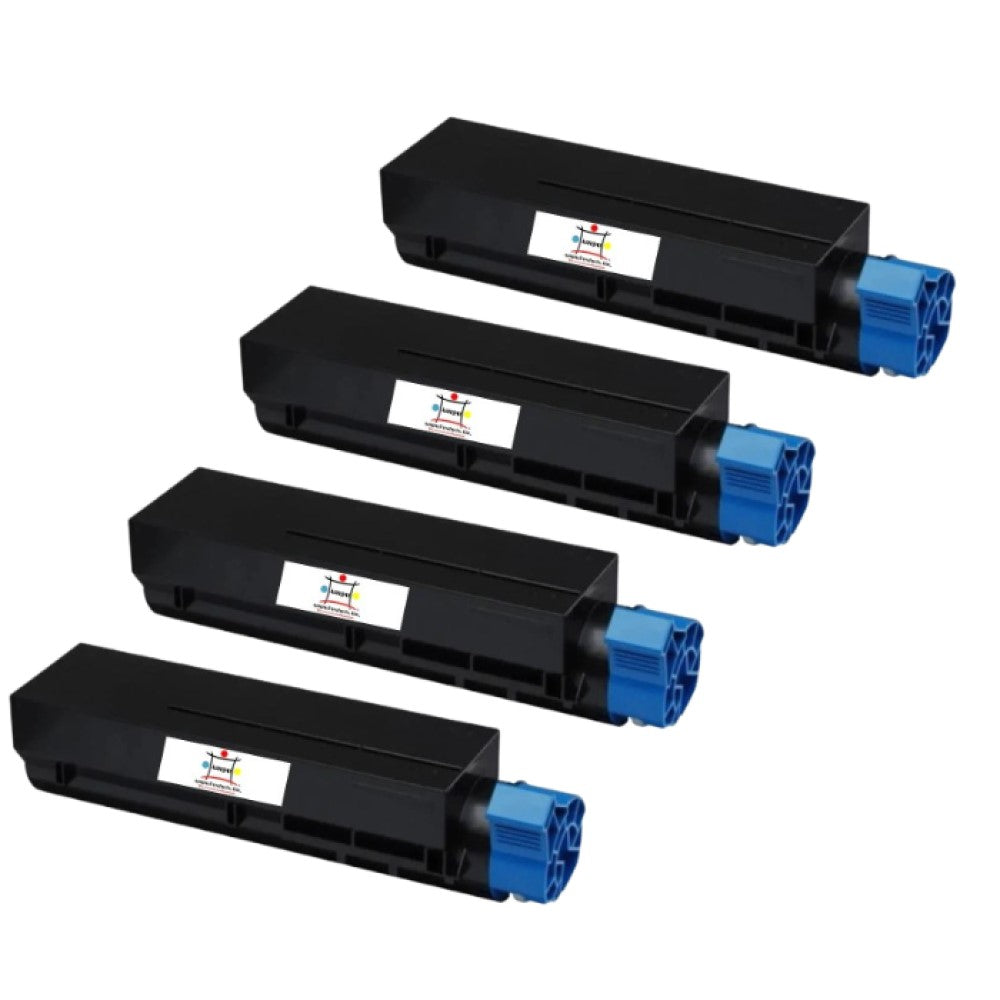 Compatible Toner Cartridge Replacement For OKIDATA 43502001 (Type-9) Black (7K YLD) 4-Pack