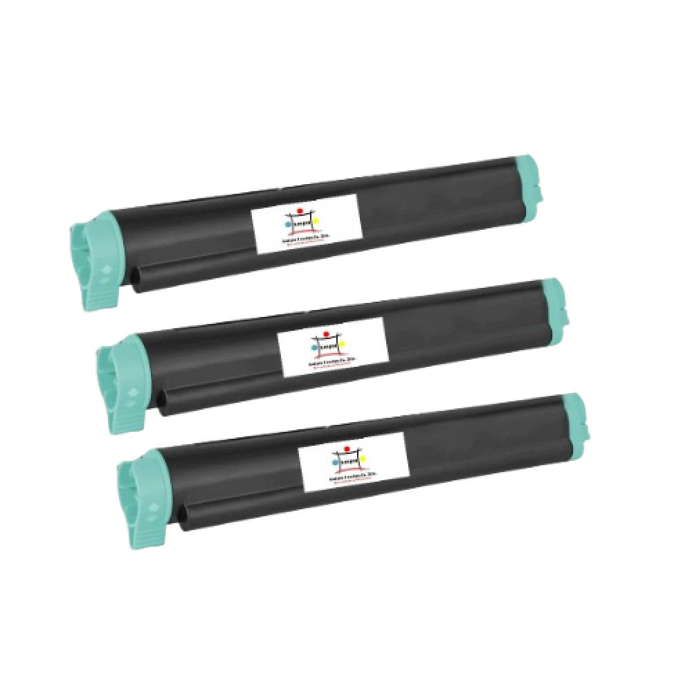 Compatible Toner Cartridge Replacement For OKIDATA 43502301 (Black) 3K YLD (3-Pack)