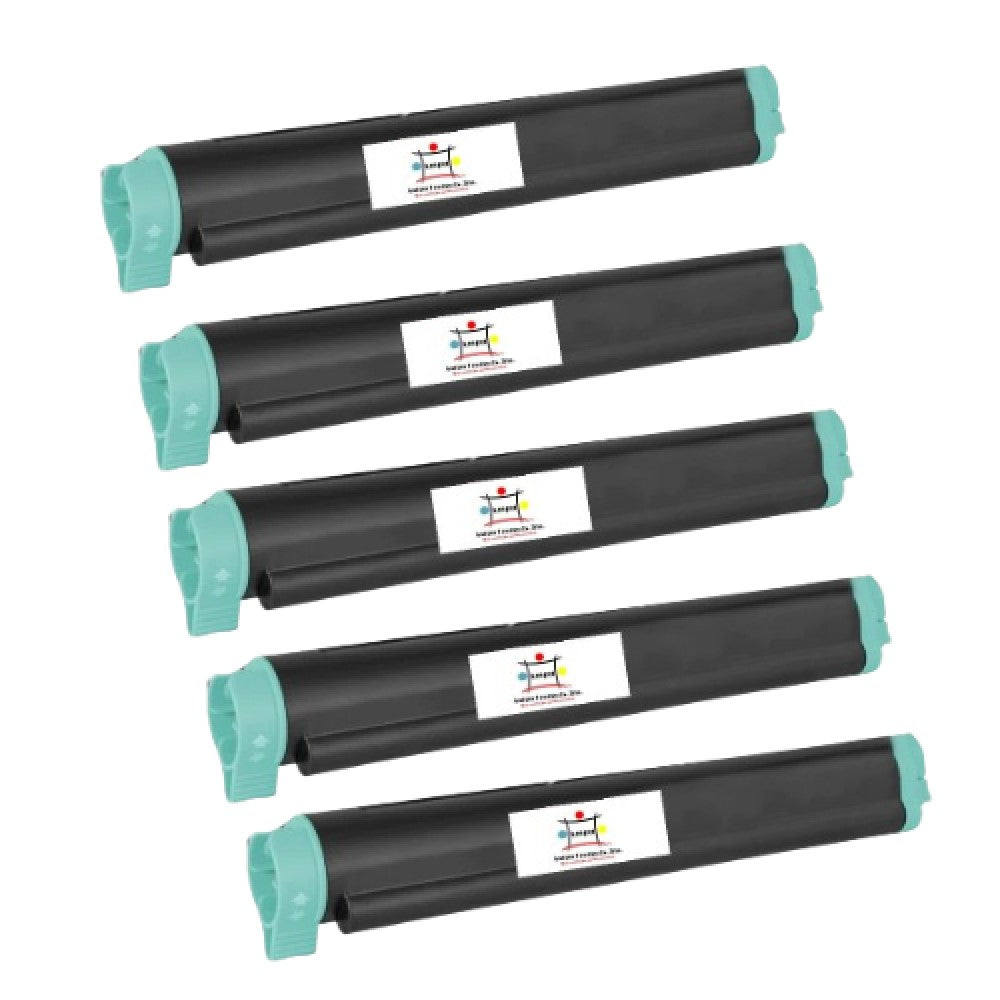 Compatible Toner Cartridge Replacement For OKIDATA 43502301 (Black) 3K YLD (5-Pack)