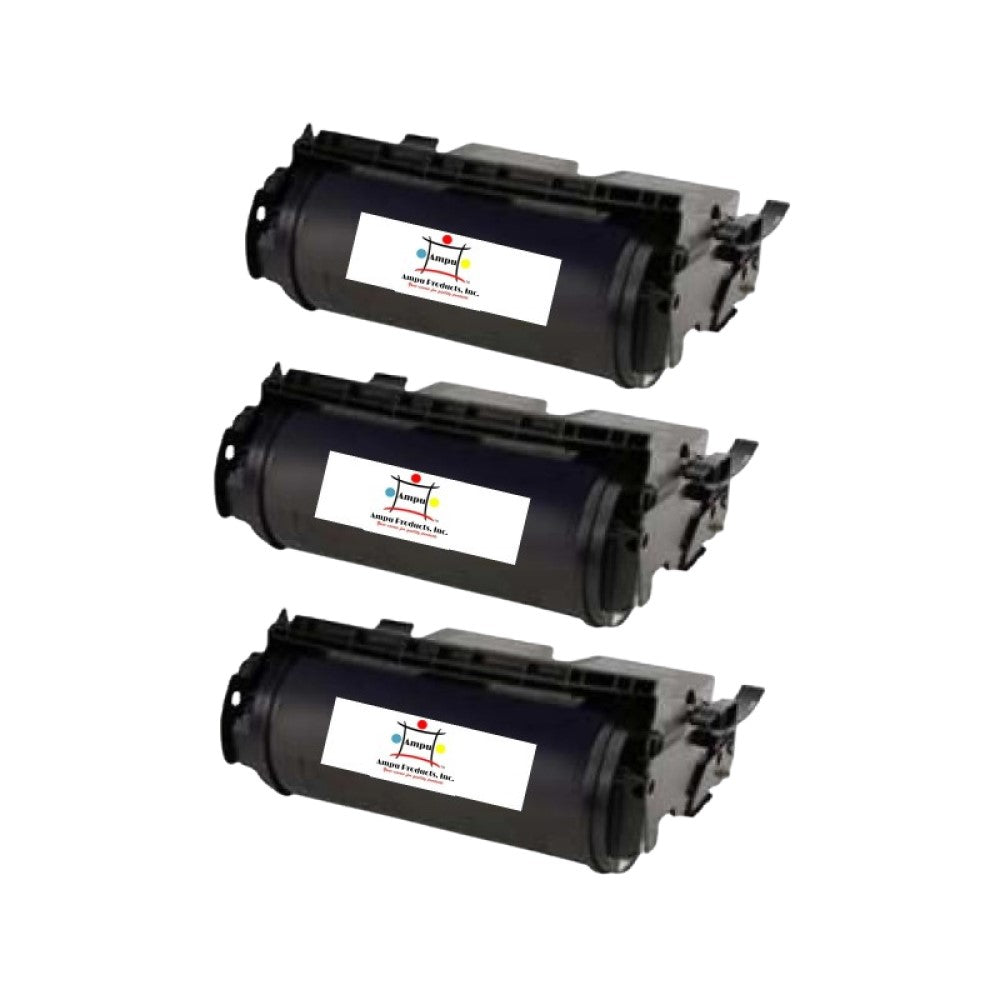 Compatible Toner Cartridge Replacement For LEXMARK 64435XA (High Yield) Black (32K YLD) 3 Pack