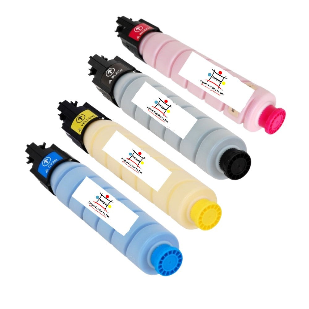 Compatible Toner Cartridge Replacement For Lanier 821105, 821106, 821107, 821108 (Black, Yellow, Magenta, Cyan) 24K YLD-Black, 21K YLD-Colors (4-Pack)