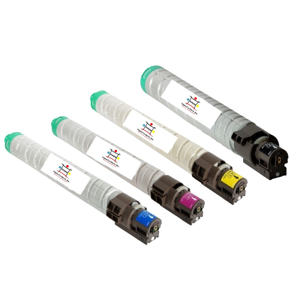 Compatible Toner Cartridge Replacement For Lanier 821181, 821182, 821183, 821184 (Black, Cyan, Yellow, Magenta) 27K YLD (4-Pack)