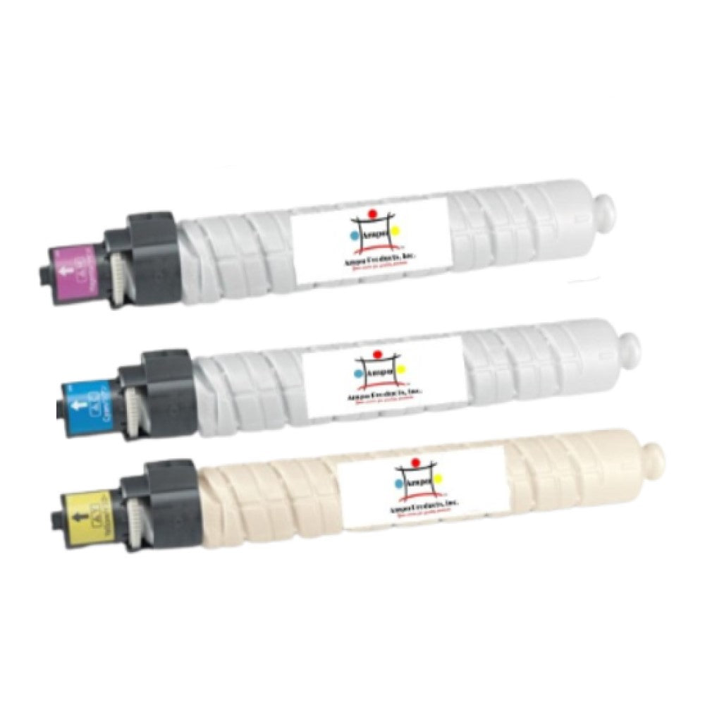 Compatible Toner Cartridge Replacement For Gestetner 841277, 841278, 841279 (Cyan, Yellow, Magenta) 15K YLD (3-Pack)