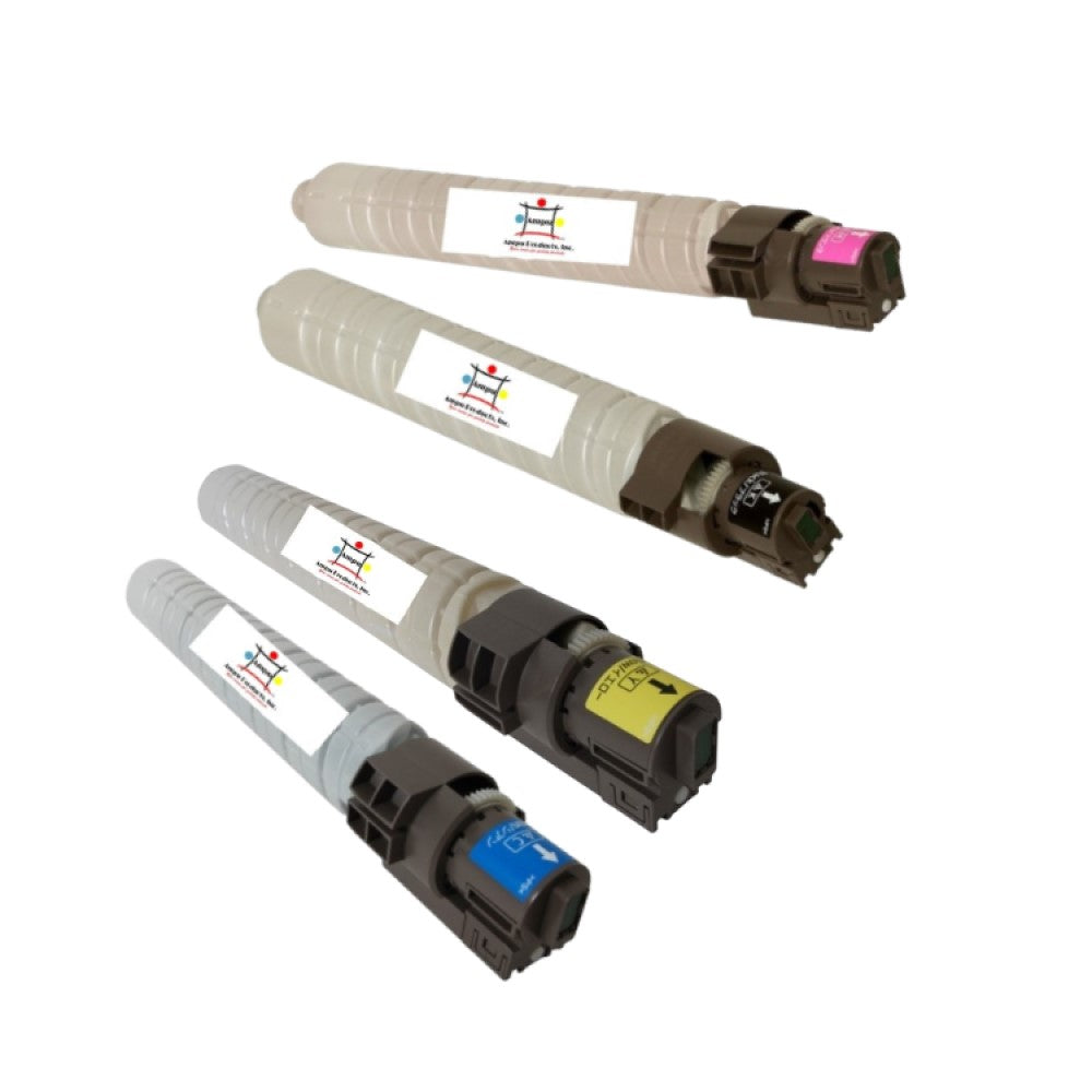 Compatible Toner Cartridge Replacement For Gestetner 841284, 841453, 841454, 841455 (Black, Cyan, Yellow, Magenta) 23K YLD-Black, 17K YLD- Color (4-Pack)