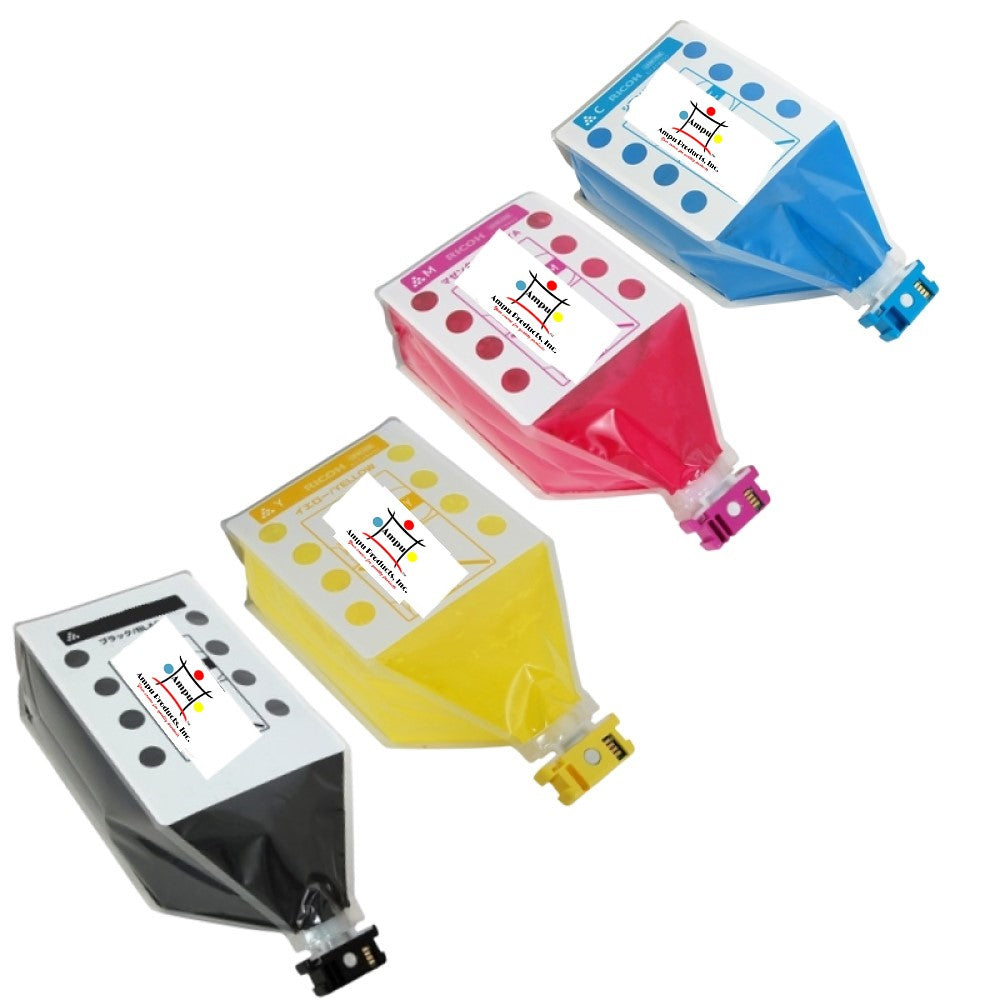 Compatible Toner Cartridge Replacement For Lanier 841288, 841289, 841290, 841291 (Black, Cyan, Magenta, Yellow) 43.2K YLD-Black, 21.6K YLD- Colors (4-Pack)