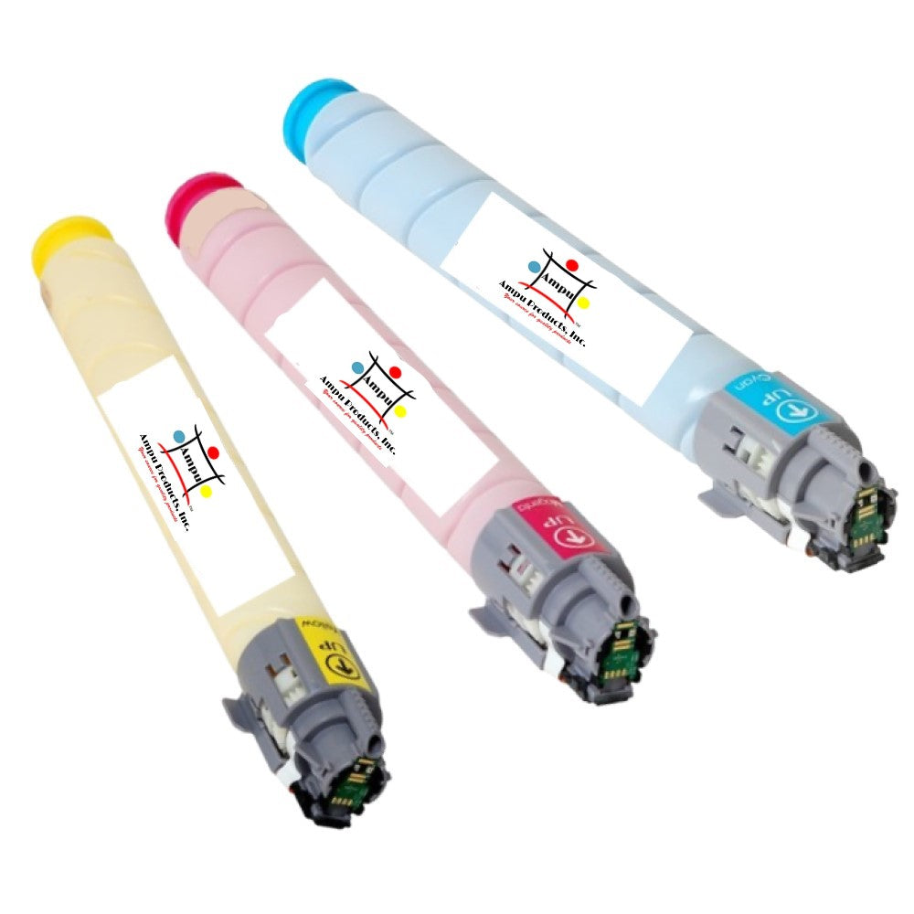 Compatible Toner Cartridge Replacement For Lanier 841593, 841592, 841591 (Yellow, Magenta, Cyan) 4K YLD (3-Pack)