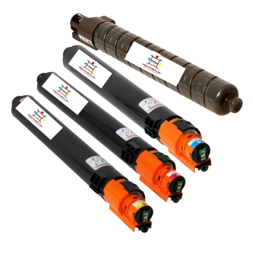 Compatible Toner Cartridge Replacement For Lanier 841751, 841754, 841753, 841752 (Black, Cyan, Yellow, Magenta) 31K YLD- Black, 22.5K YLD Colors (4-Pack)