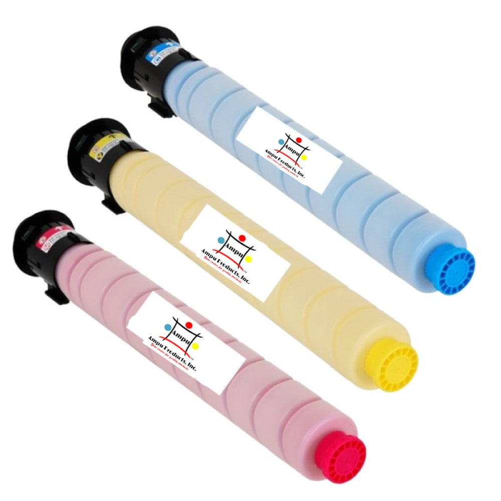 Compatible Toner Cartridge Replacement For Gestetner 841919, 841920, 841921 (Yellow, Magenta, Cyan) 15K YLD (3-Pack)