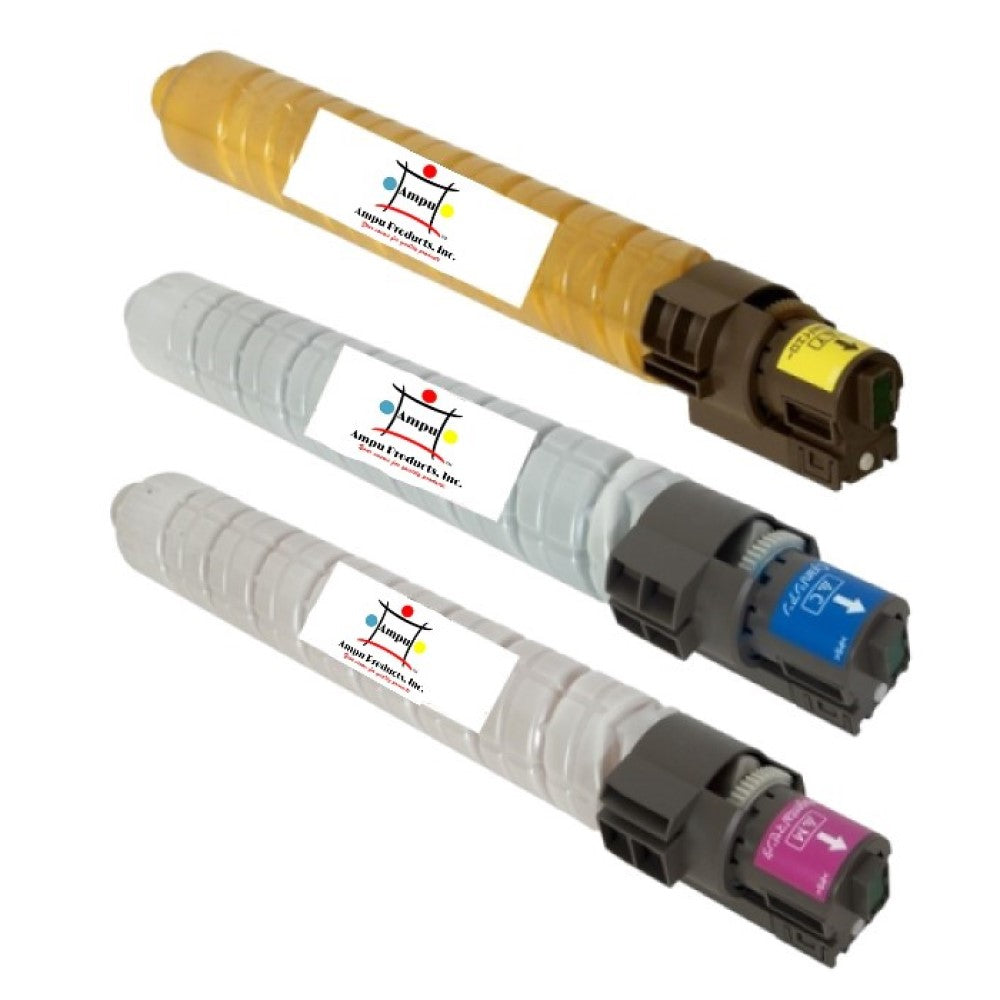 Compatible Toner Cartridge Replacement For Gestetner 884979, 884980, 884981 (Yellow, Magenta, Cyan) 17K YLD (3-Pack)