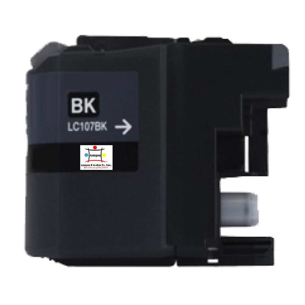 Compatible Toner Cartridge Replacement For Brother LC107BK (LC-107BK) Black (1.2K YLD)
