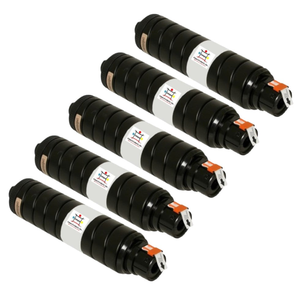 Compatible Toner Cartridge Replacement For TOSHIBA T6000 (T-6000) Black (60.1K YLD) 5-Pack