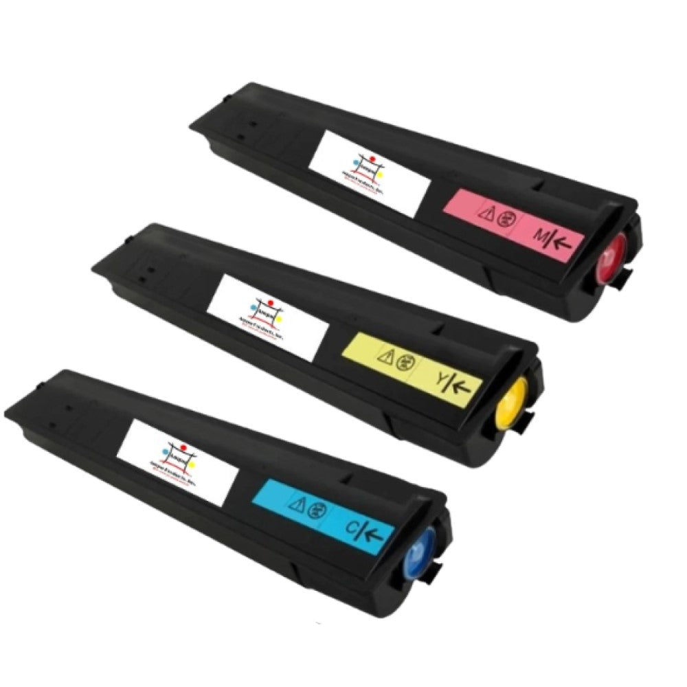 Compatible Toner Cartridge Replacement For TOSHIBA TFC30UC, TFC30UY, TFC30UM (T-FC30U-C, T-FC30U-Y, T-FC30U-M) Cyan, Yellow, Magenta (33.6K YLD) 3-Pack