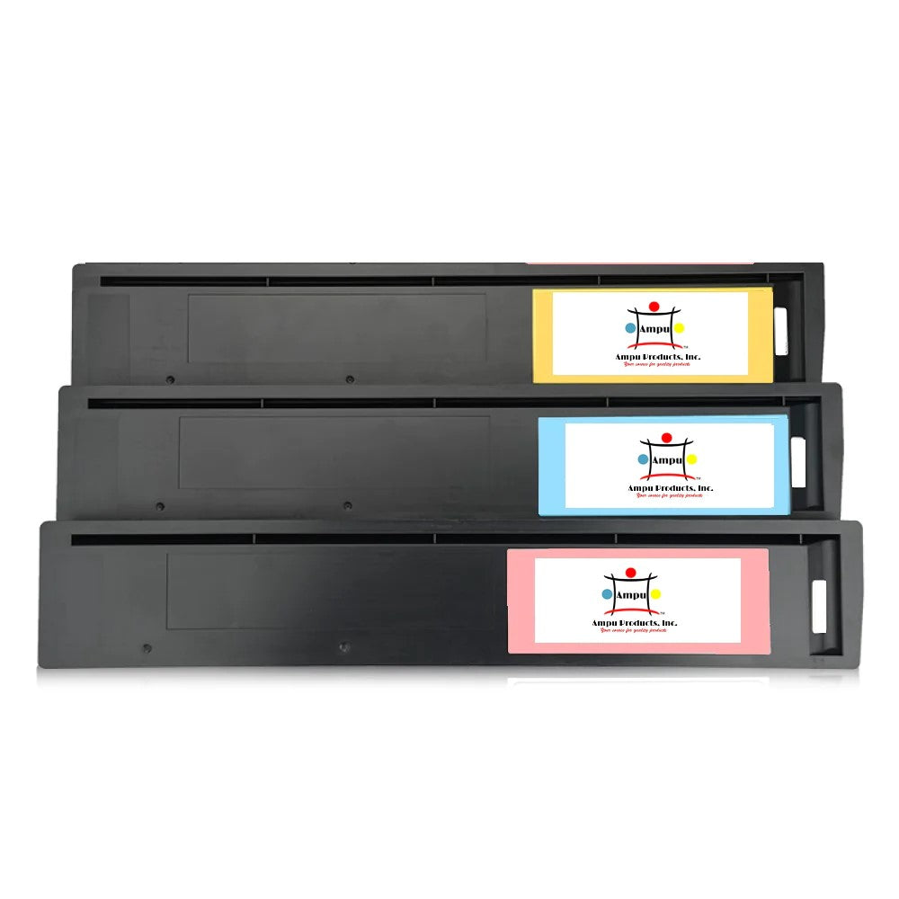 Compatible Toner Cartridge Replacement For TOSHIBA TFC35C, TFC35Y, TFC35M (T-FC35-C, T-FC35-Y, T-FC35-M) Cyan, Yellow, Magenta (21K YLD) 3-Pack