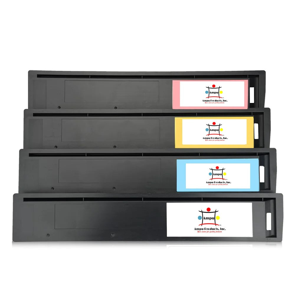 Compatible Toner Cartridge Replacement For TOSHIBA TFC35K, TFC35C, TFC35Y, TFC35M (T-FC35-K, T-FC35-C, T-FC35-Y, T-FC35-M) Black, Cyan, Yellow, Magenta (24K YLD- Black, 21K YLD-Colors) 4-Pack