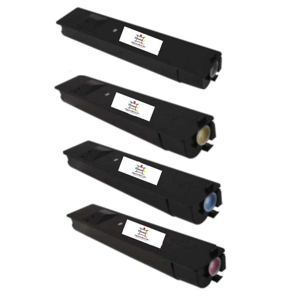 Compatible Toner Cartridge Replacement For TOSHIBA TFC505UK, TFC505UY, TFC505UC, TFC505UM (TF-C505UK, TF-C505UY, TF-C505UC, TF-C505UM ) Black, Yellow, Cyan, Magenta (38.4K YLD- Black, 33.6K YLD-Color) 4-Pack