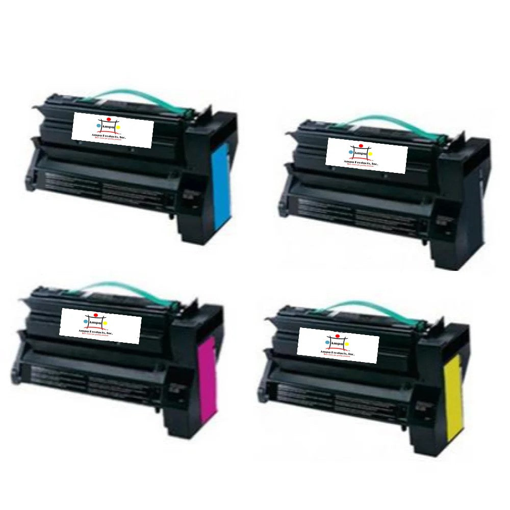 Compatible Toner Cartridge Replacement For Lexmark C780H2KG, C780H2CG, C780H2YG, C780H2MG (Black, Cyan, Yellow, Magenta) High Yield (10K YLD) 4-Pack