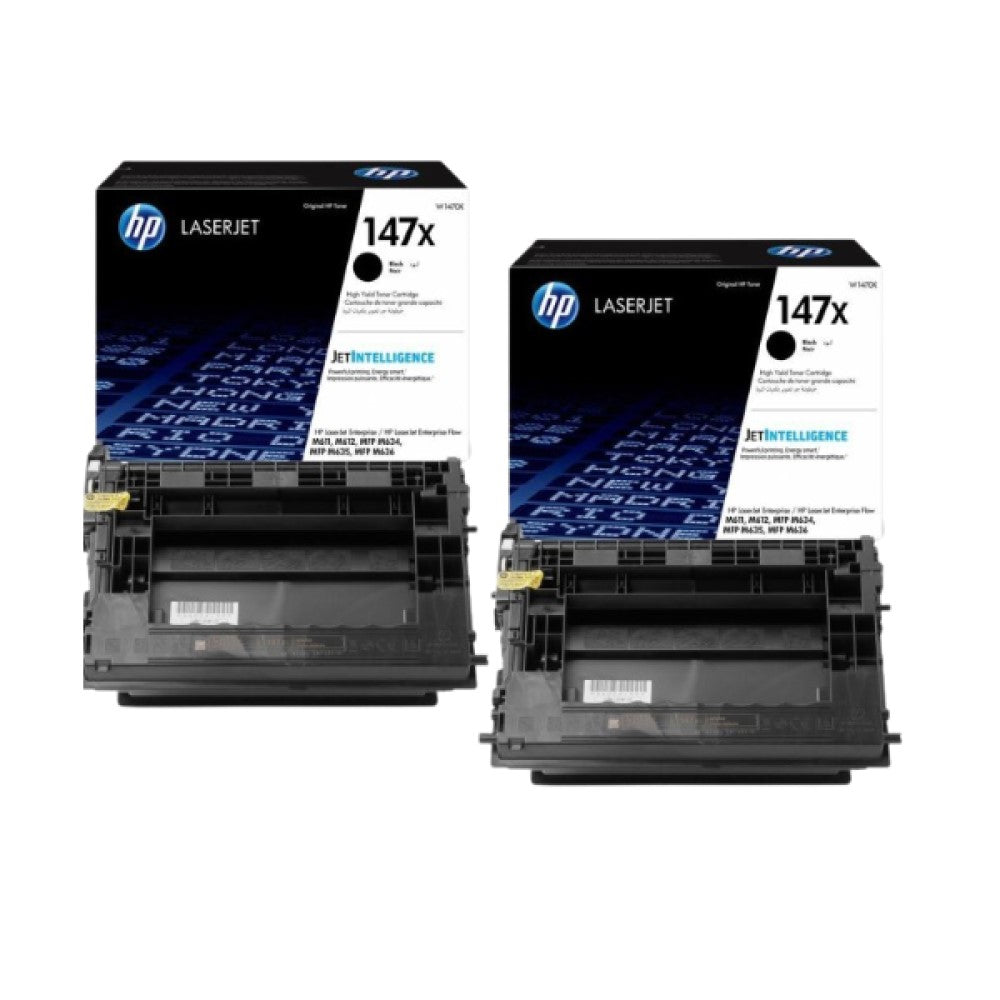 HP W1470X (HP 147X) High Yield Black (25.2K YLD) 2-Pack (Genuine)