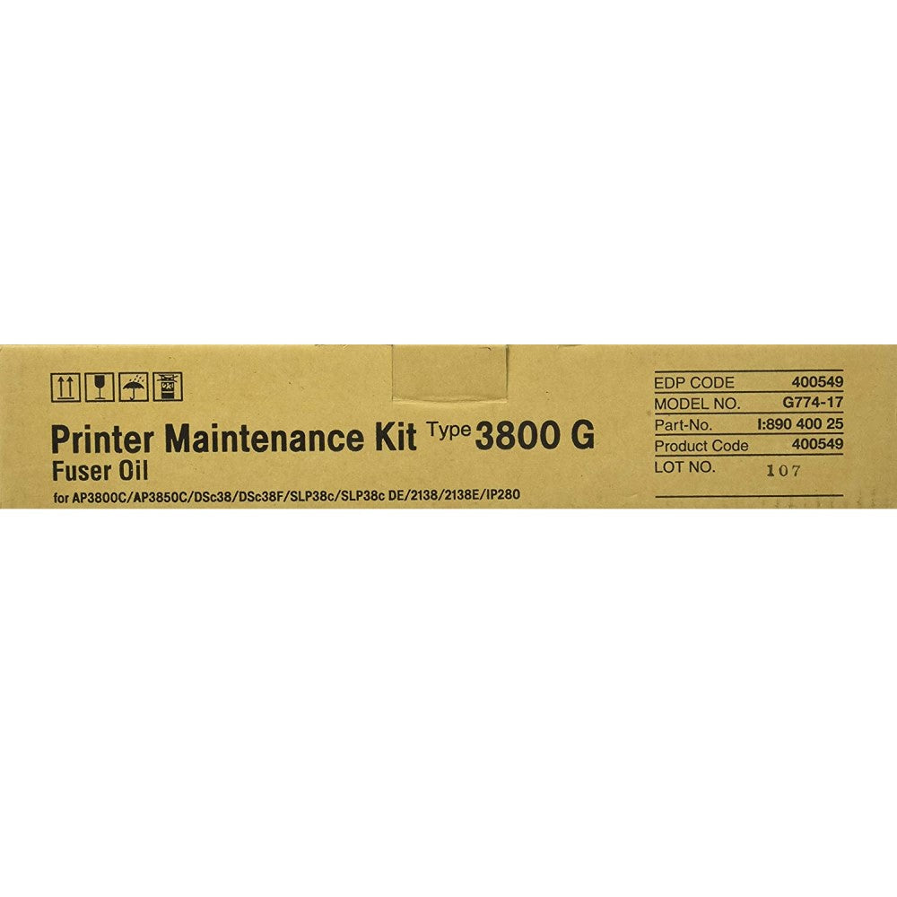 GENUINE  RICOH 400549 FUSER KIT