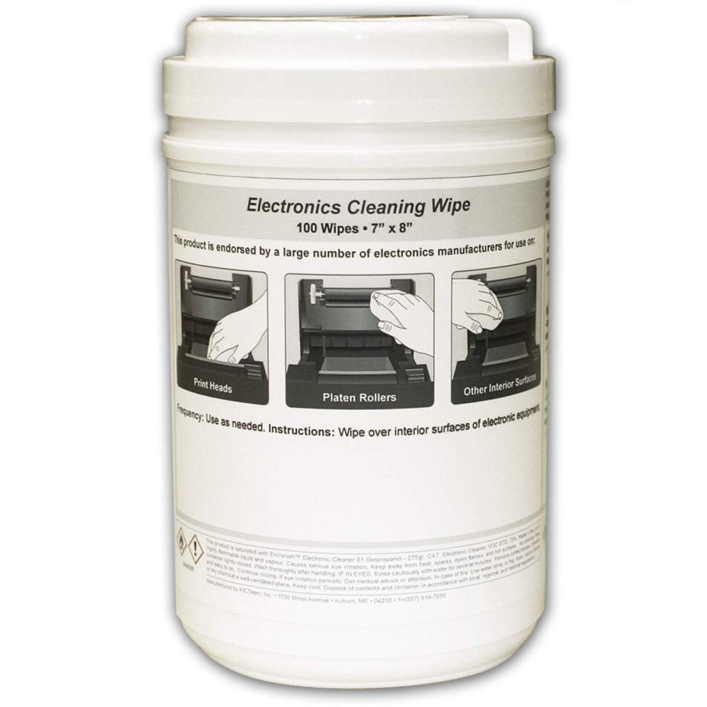 KICK2-W02-DVC KICTEAM 7" x 8" DEVICE LQ-CLEANING WIPES-100ct