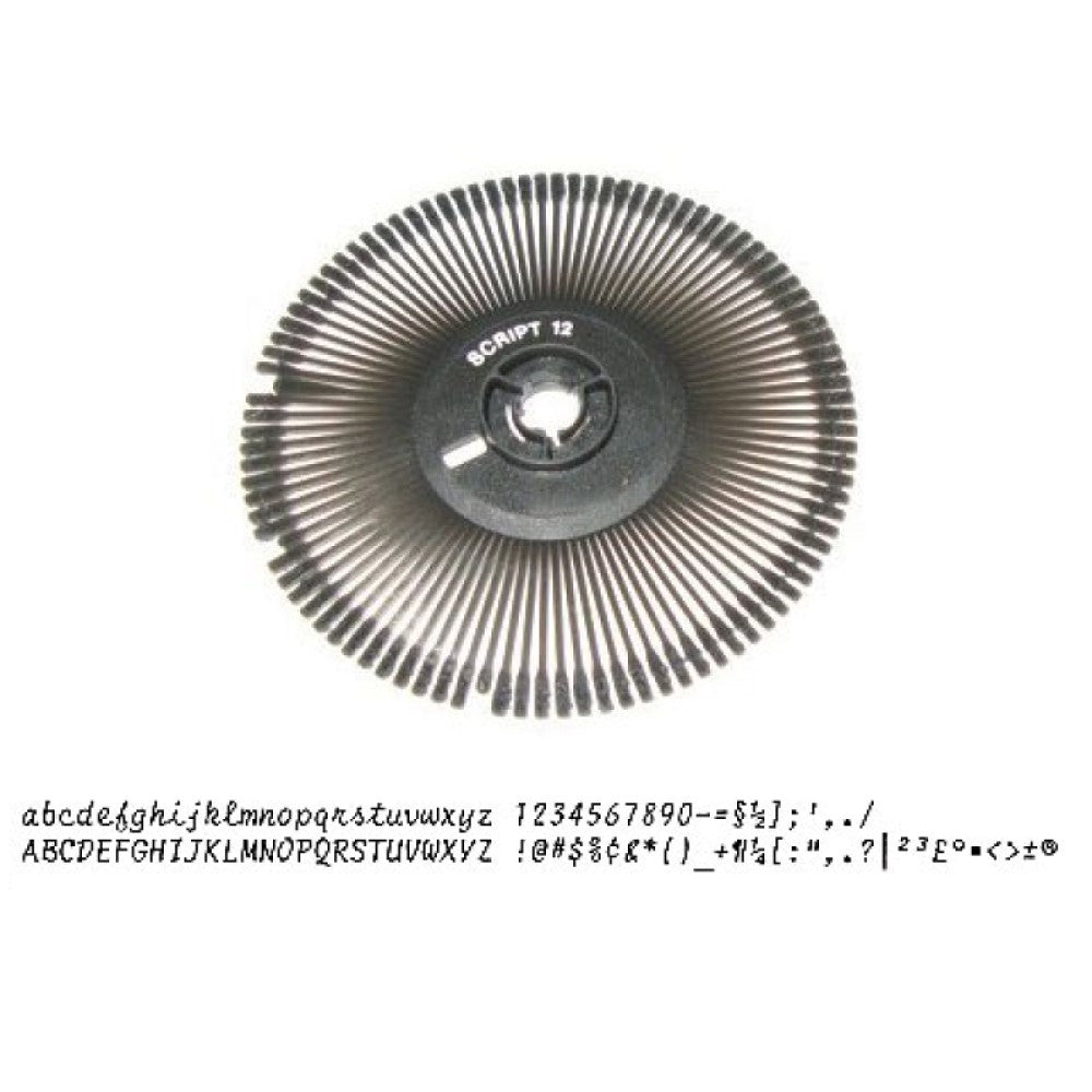 nake608 nakajima e608 english script 12 printwheel