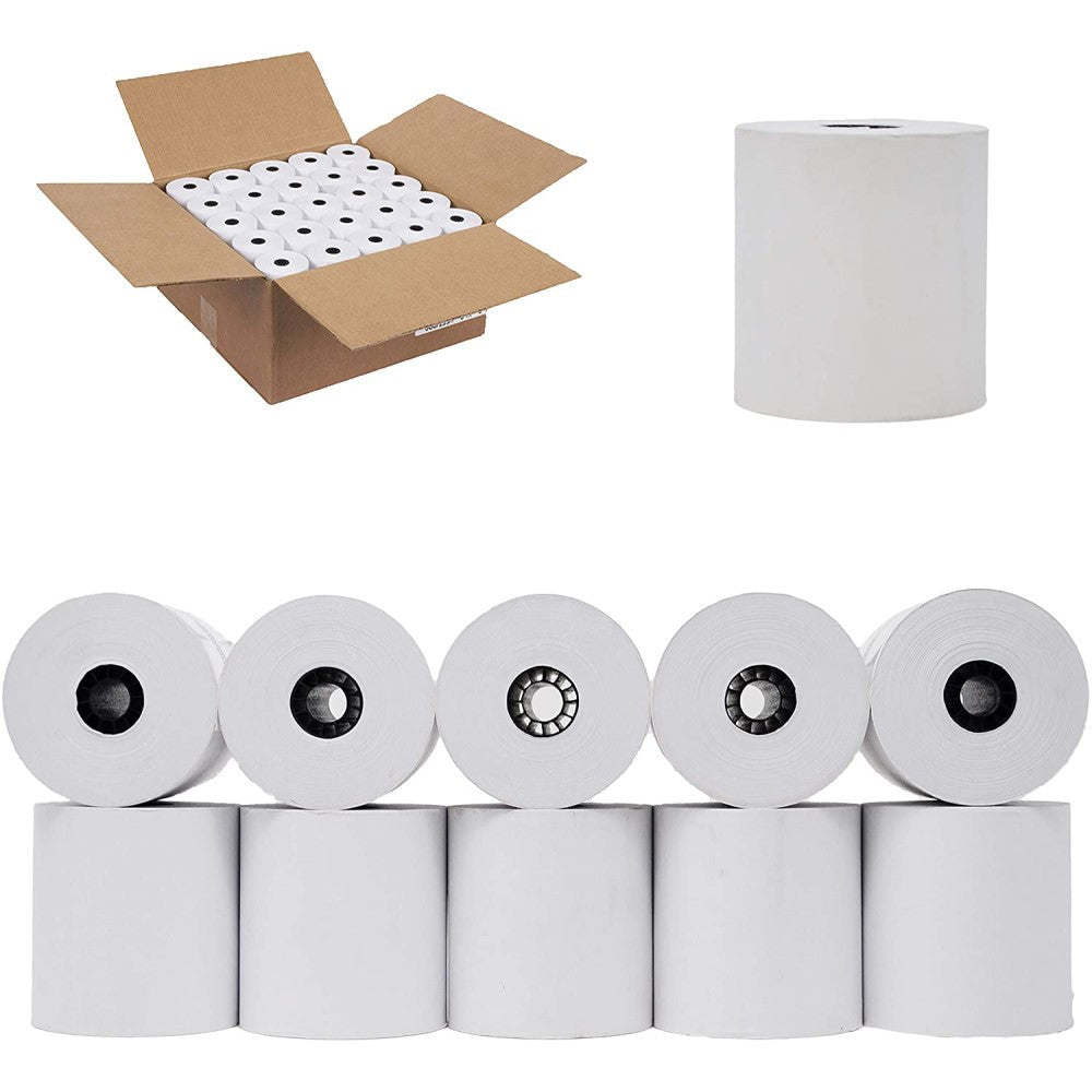 PRN9078-3044 PAPER ROLLS 3.13" x 119" BX/50 1-PLY THRML ROLLS - 119'