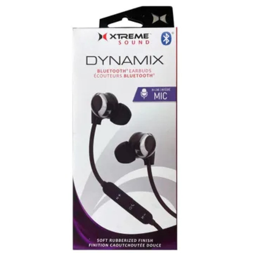 EC542 Xtreme Sound Dynamix Bluetooth Earbuds with Mic in Black