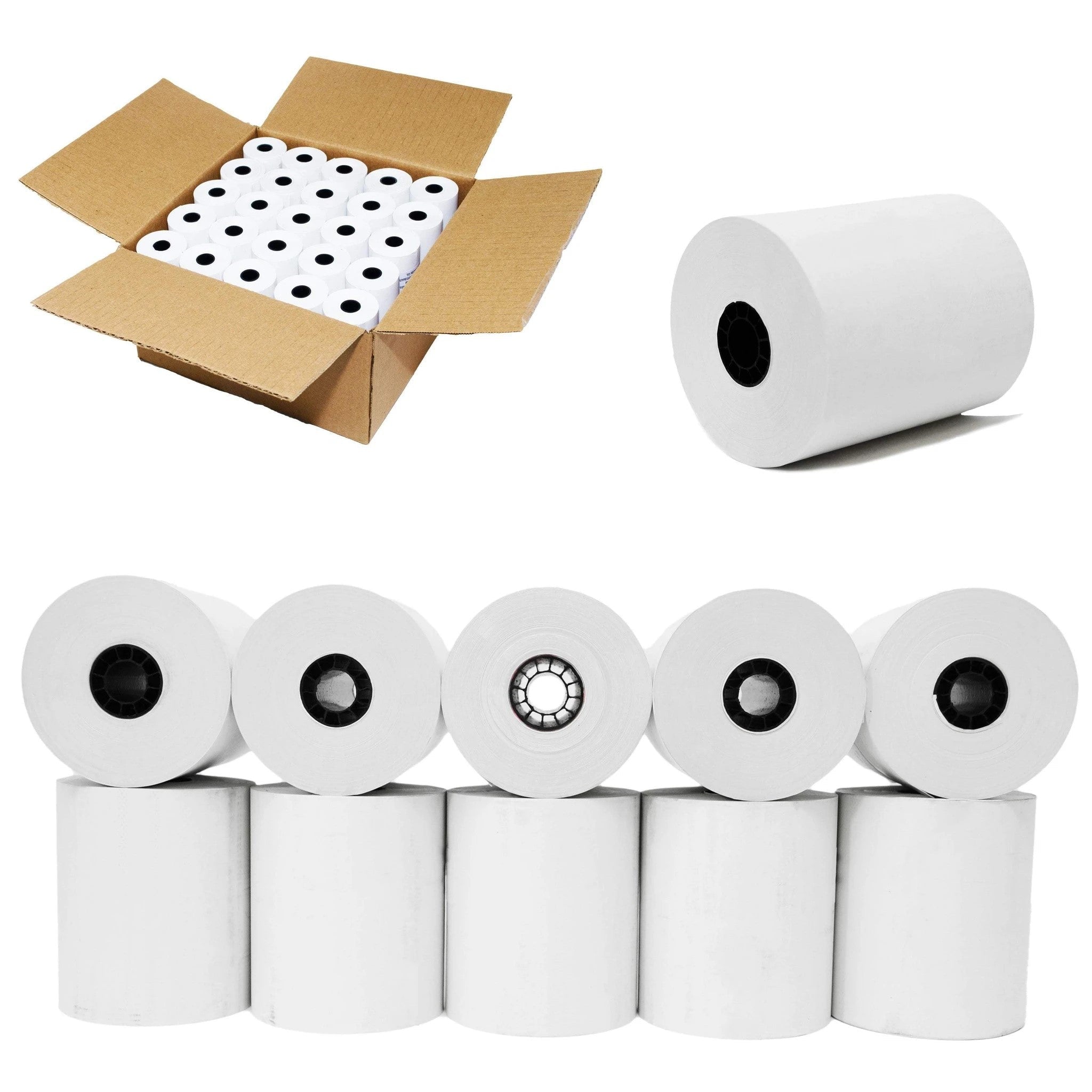 PRN9078-5087 PAPER ROLLS 3.13" x 200' BX/50 1-PLY THRML ROLLS - 200