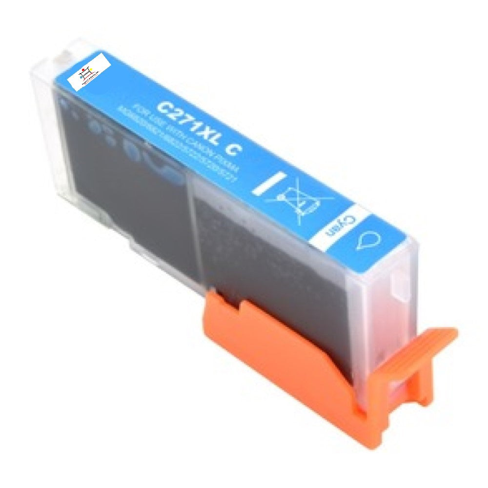 Compatible Ink Cartridge Replacement For CANON 0337C001 (CLI-271XLC) Cyan (300 YLD)