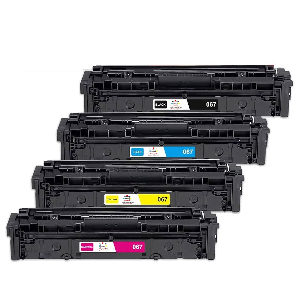 Compatible Toner Cartridge Replacement For CANON 5099C001, 5100C001, 5101C001, 5102C001 (067) Yellow, Cyan, Magenta, Black (1.35K YLD- Black, Color-1.25K YLD) 4-Pack
